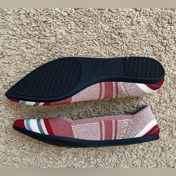 Rare Rothy’s Red Varsity Stripe Point - Picture 5 of 7